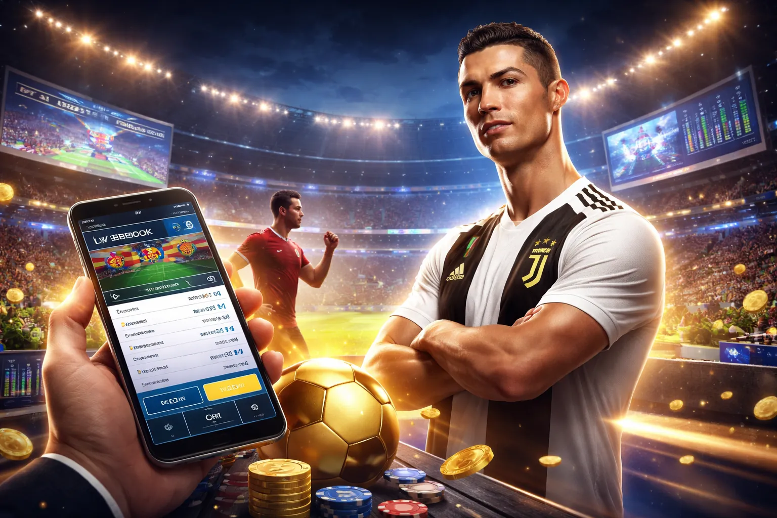 Giao diện ứng dụng 188BET trên điện thoại di động